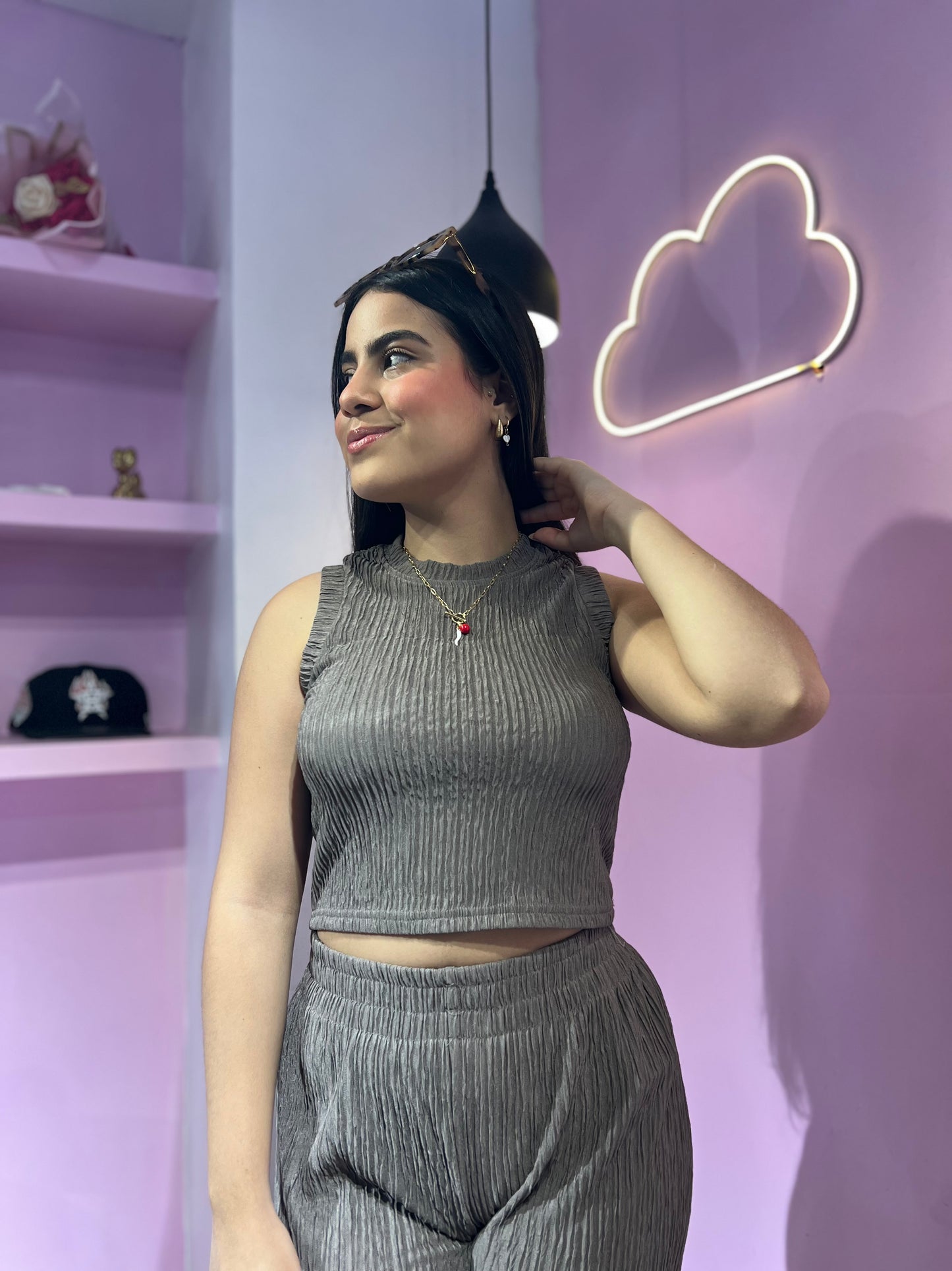 Set texturizado beige