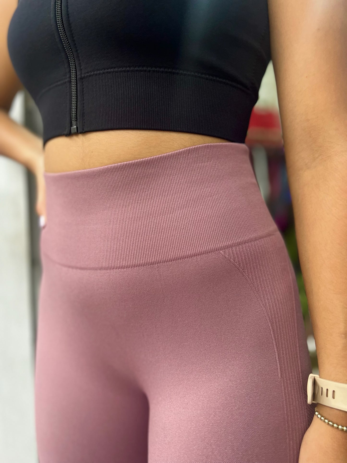 Leggin deportivo push up rosa vieja