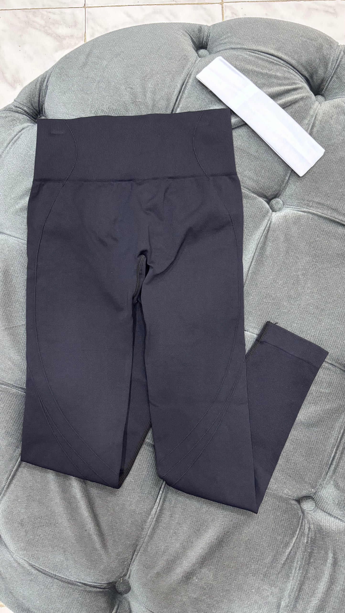 Legging deportivo acanalado con push up MUSERA negro