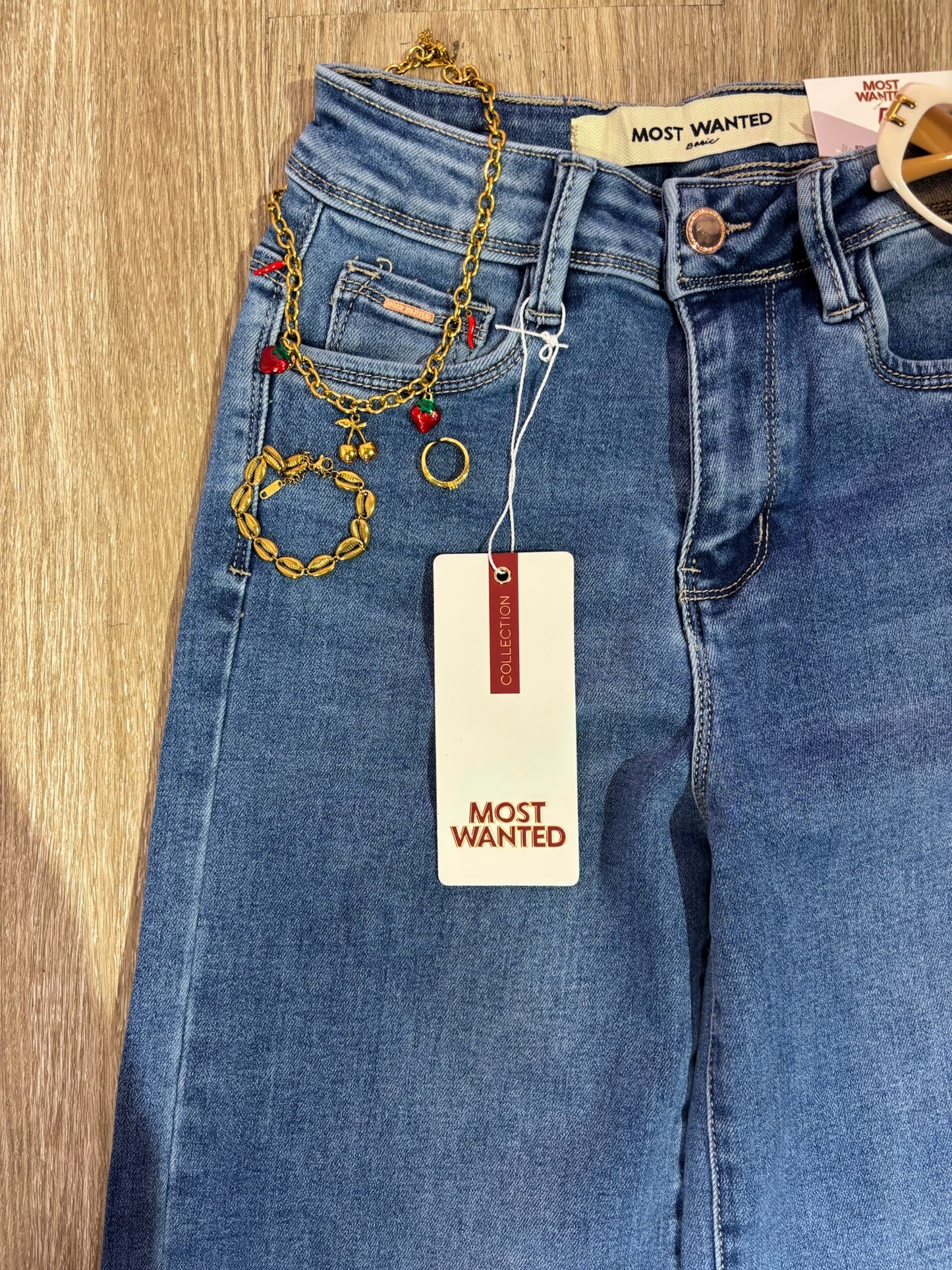 Jean most wanted wide leg tono medio