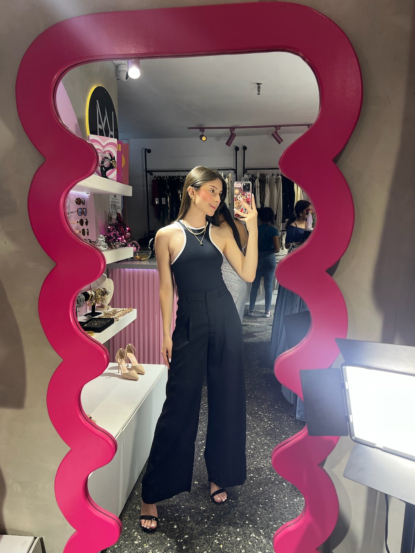 Body DYNAMIC negro de bordes blancos talla única