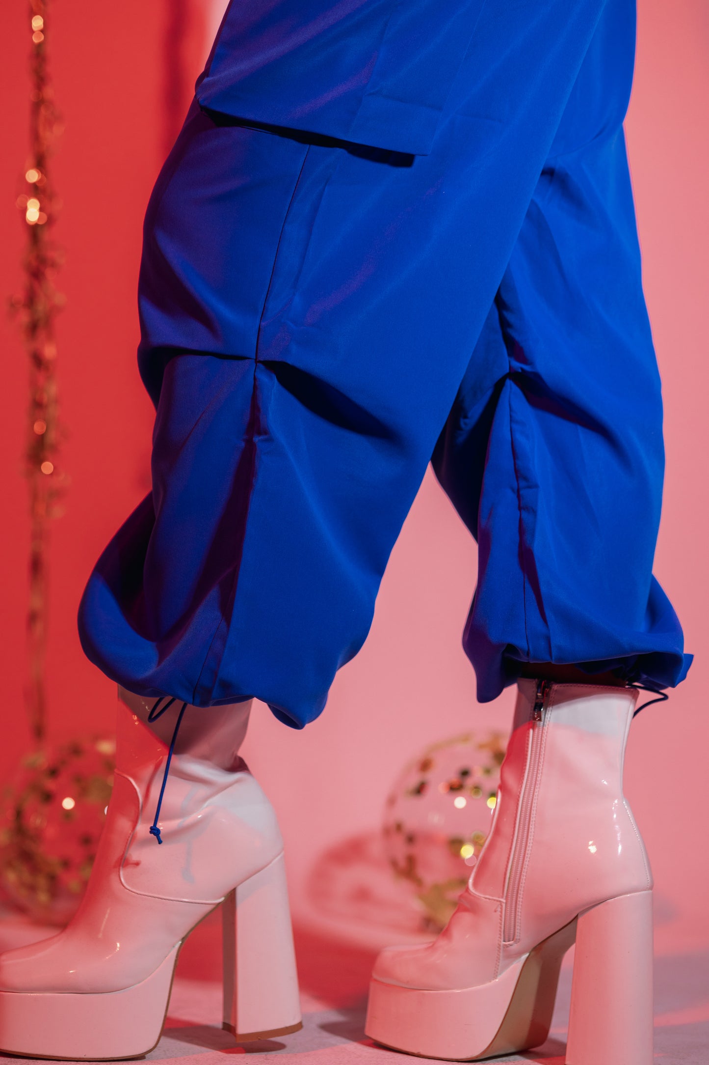 Parachute cargo azul rey de pretina stretch