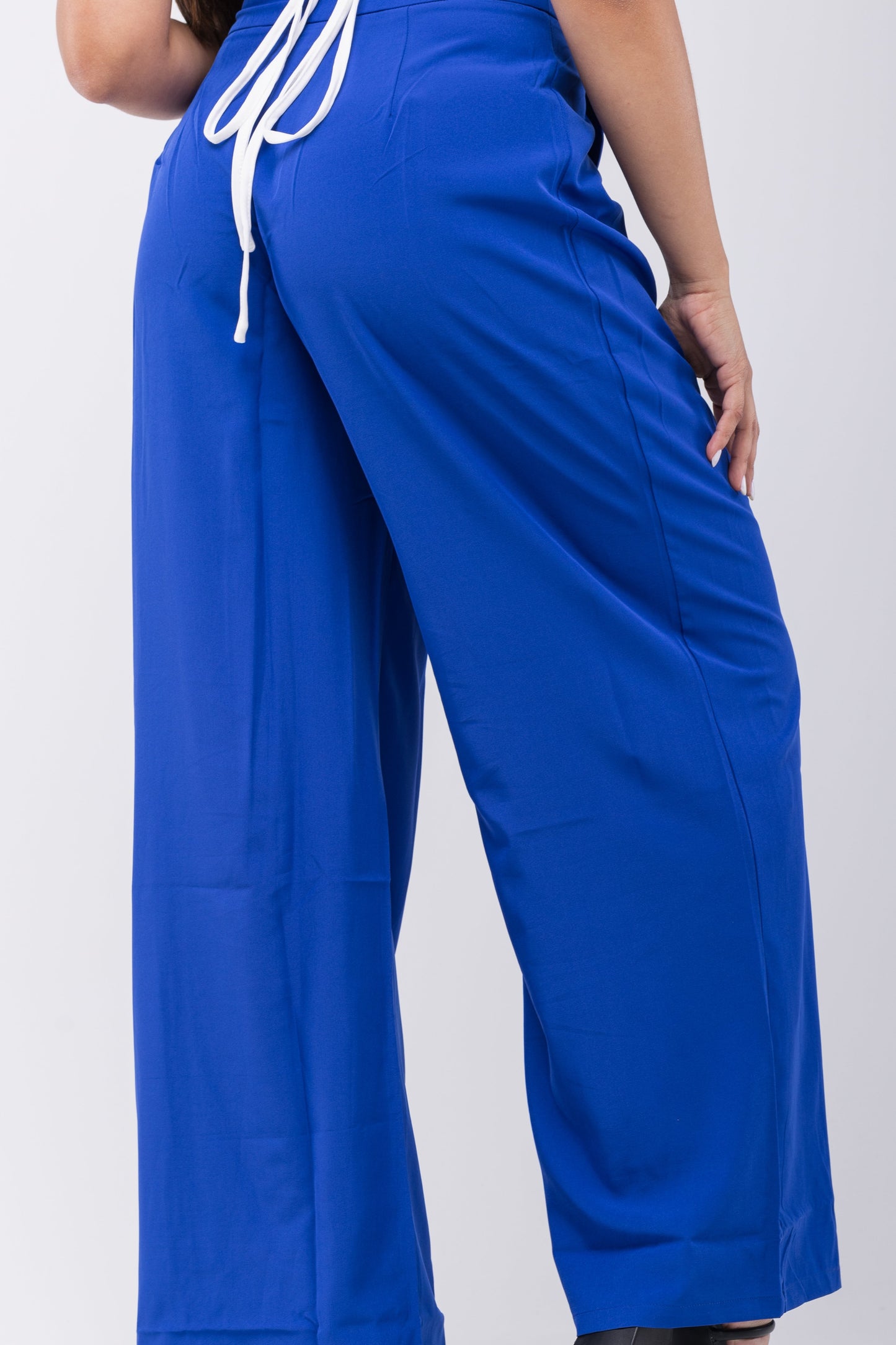 Pantalón de vestir palazzo azul rey