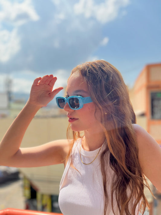 Lentes de sol azul
