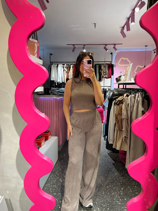 Set texturizado beige