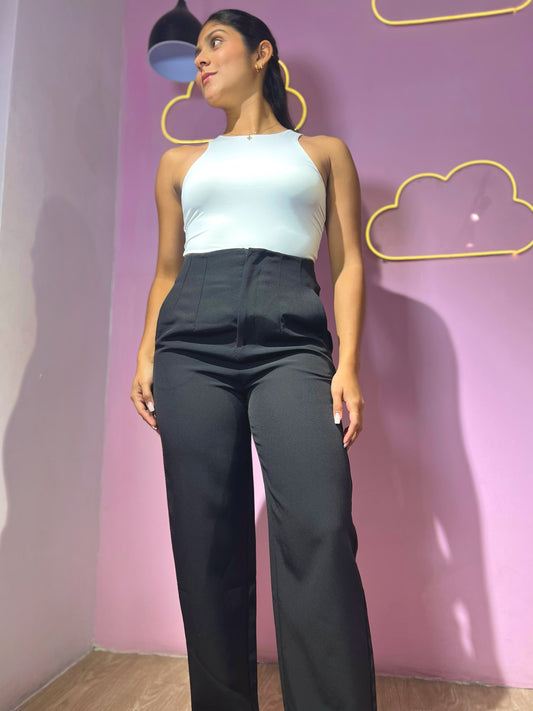 Pantalón de vestir corte zara Love Tree negro