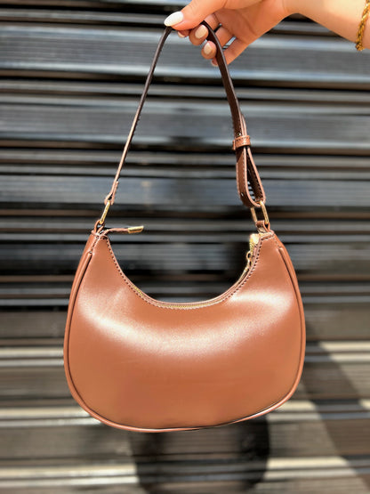 Cartera baguette marron