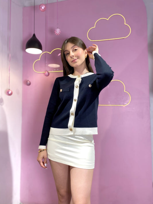 Falda short al cuerpo crema LOVE TREE