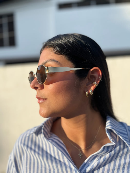 Lentes de sol dorado con marrón  (inspo celine)