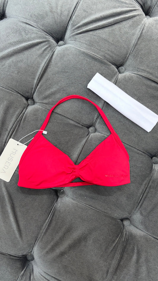 Top cuello V de tirantes y espalda descubierta MUSERA rojo