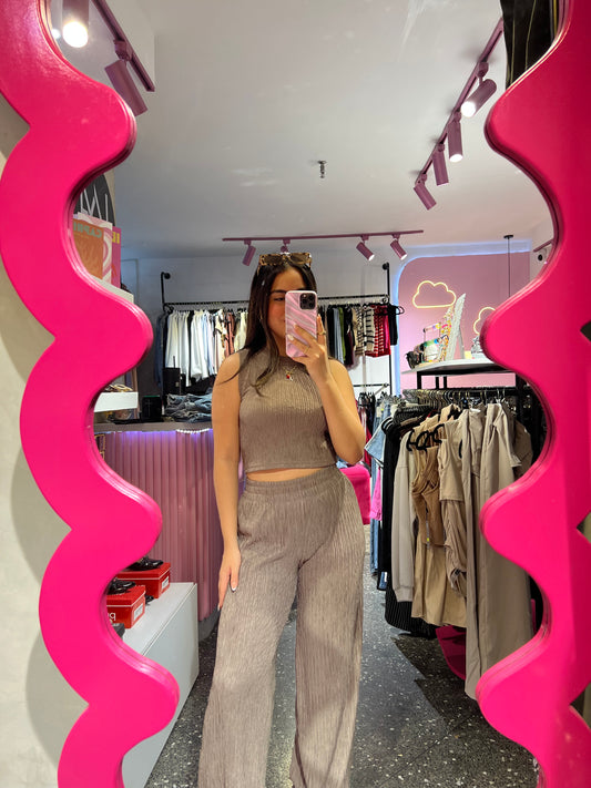 Set texturizado beige