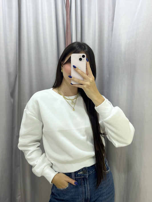 Sueter corto ambiance blanco