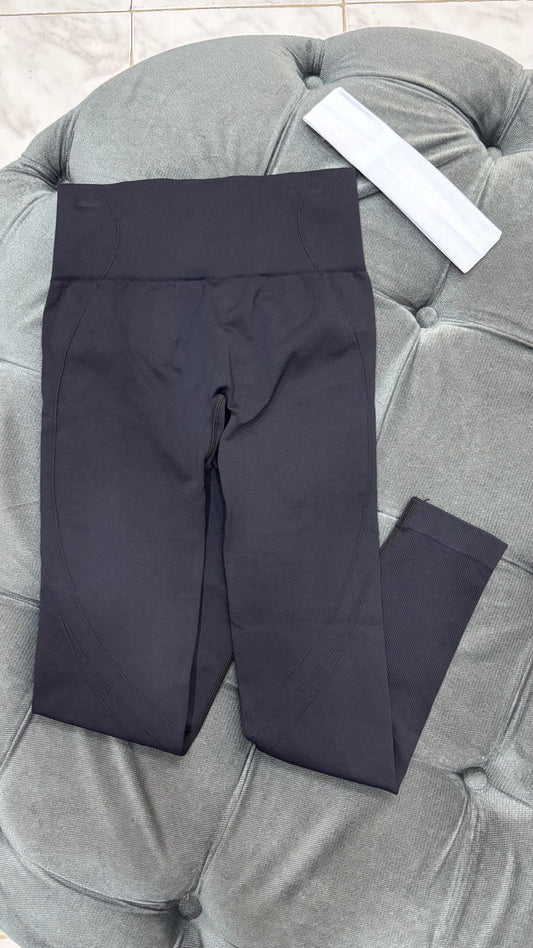 Legging deportivo acanalado con push up MUSERA negro