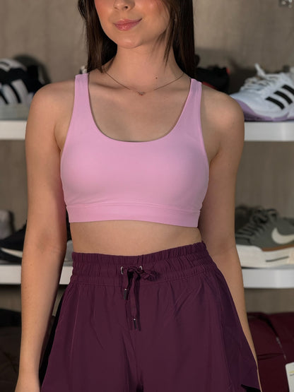 Short de running doble de dama GLOWMODE morado oscuro