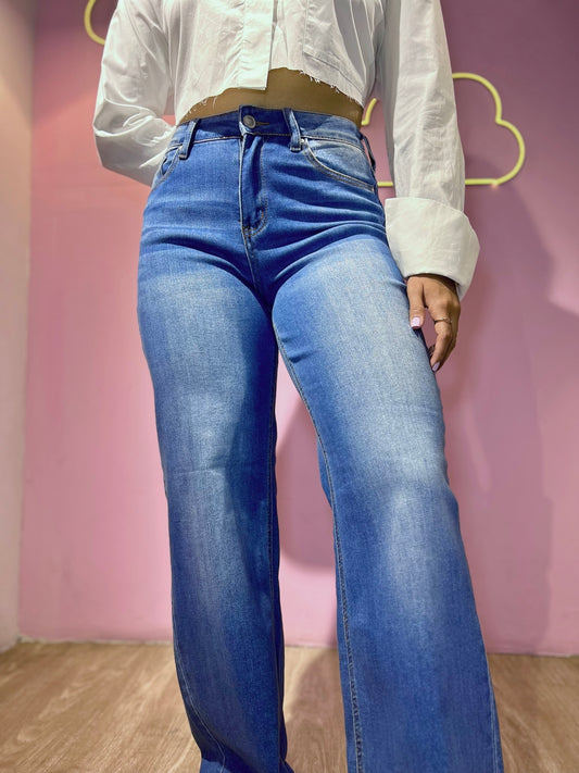 Jean WAX wide leg tono oscuro (cd: 90386)