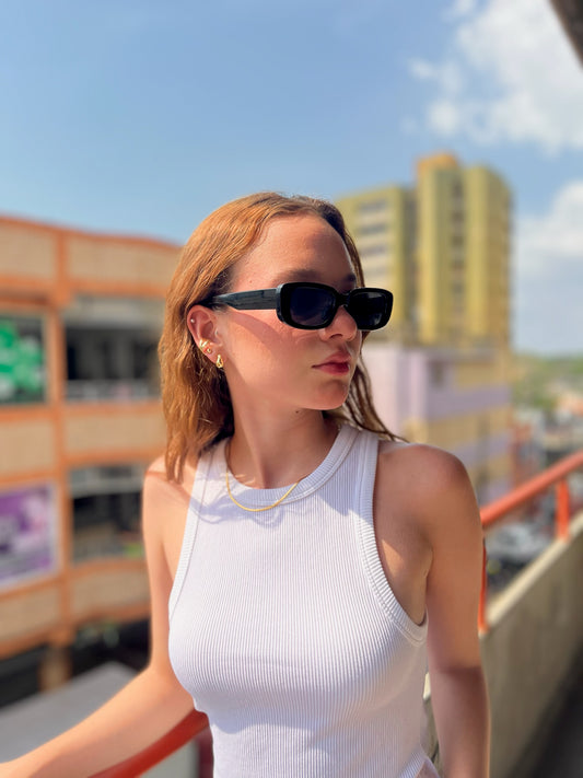 Lentes de sol negros clásicos