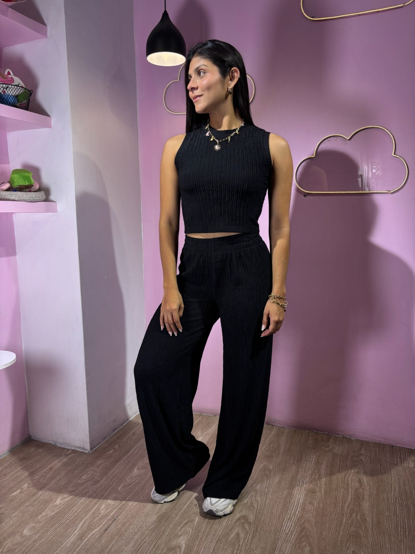 Set texturizado negro