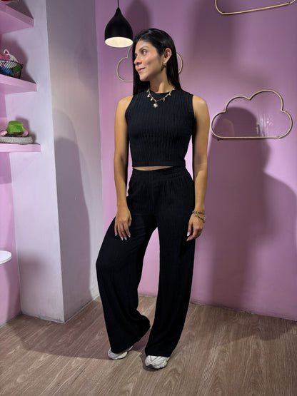 Set texturizado negro
