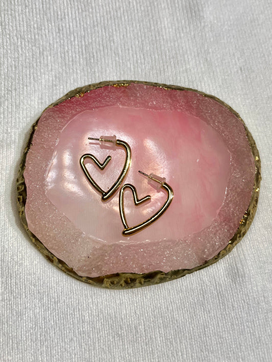 Zarcillos en forma de corazón