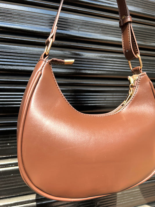 Cartera baguette marron