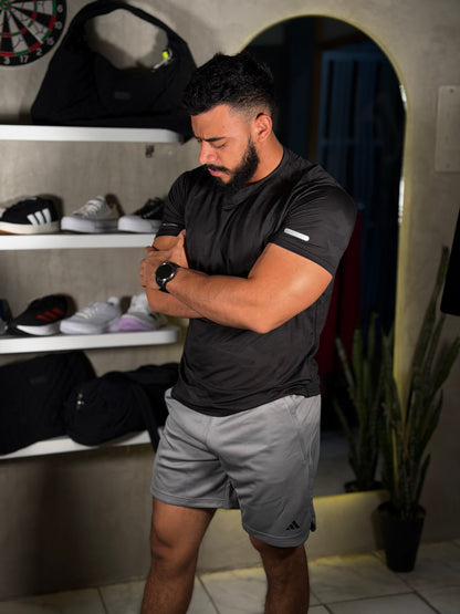 Short con cierre en los bolsillos deportivo ADIDAS gris