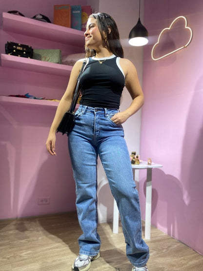 Jean wide leg B2U claro (cd:MK2175)
