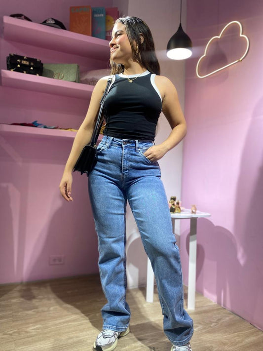 Jean wide leg B2U claro (cd:MK2175)