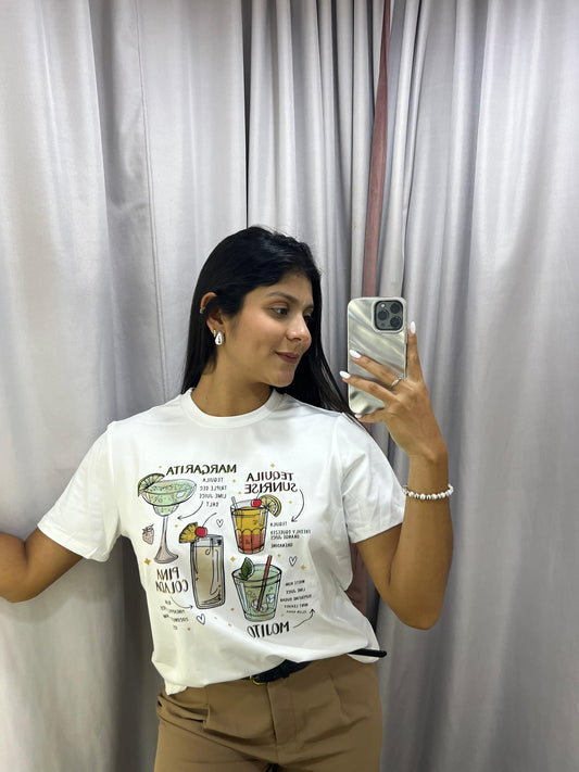 Camiseta manga corta con estampado