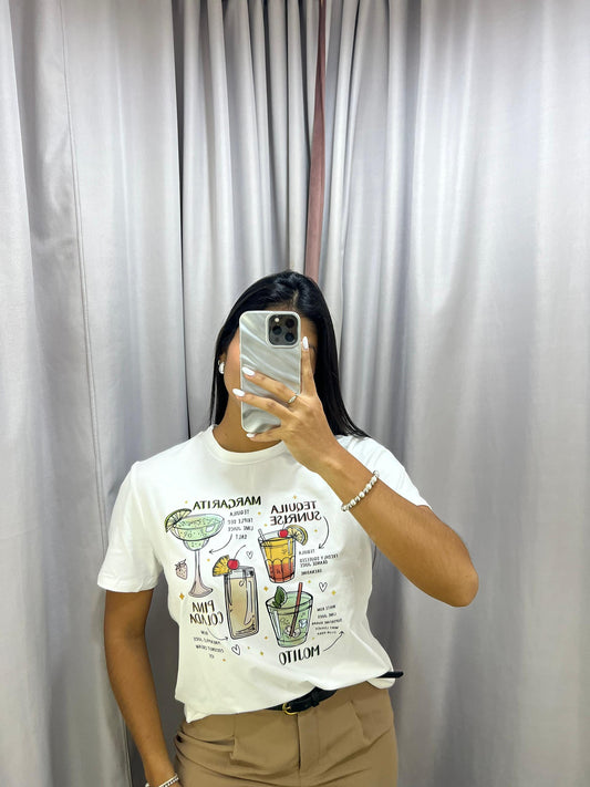 Camiseta manga corta con estampado