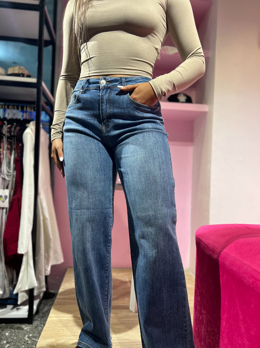 Jean wide leg prelavado Wax (cd: 90384)