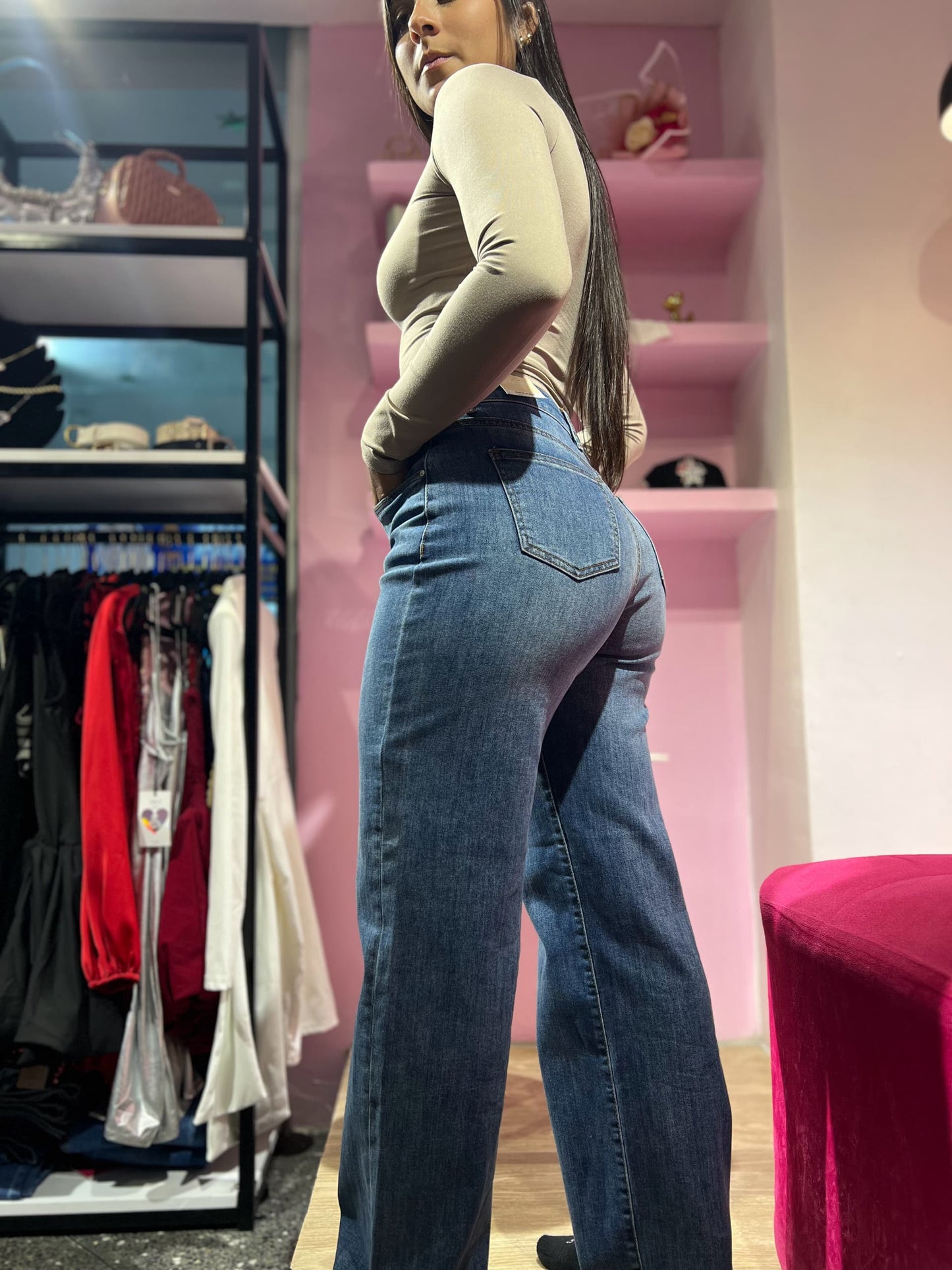 Jean wide leg prelavado Wax (cd: 90384)